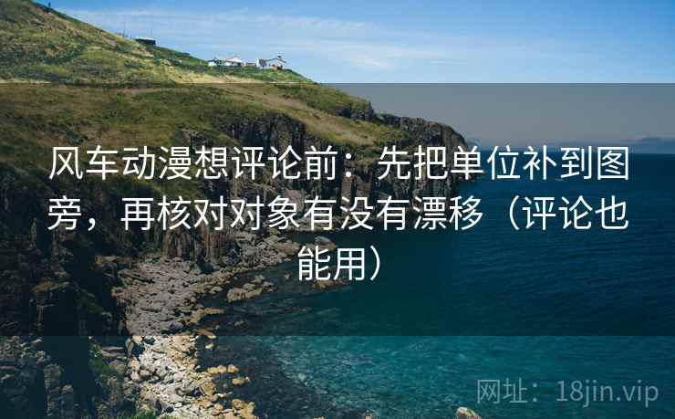 风车动漫想评论前：先把单位补到图旁，再核对对象有没有漂移（评论也能用）